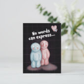 Keine Worte können ausdrücken... Postkarte (Stehend Vorderseite)