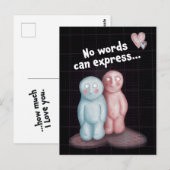 Keine Worte können ausdrücken... Postkarte (Vorne/Hinten)