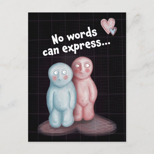 Keine Worte können ausdrücken... Postkarte (Vorderseite)