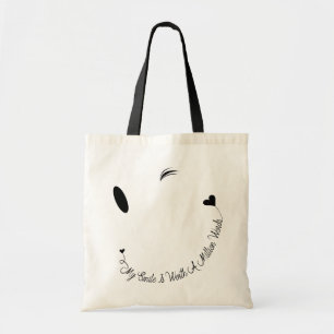 Keine Worte, lächelt sagen, es alles Tote Tasche