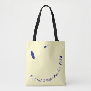 Keine Worte, lächelt sagen, es alles Tote Tasche