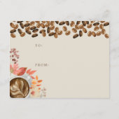 Keine Wrapping erforderlich Fall Kaffee Baby Dusch Begleitkarte (Rückseite)