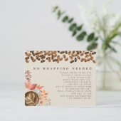 Keine Wrapping erforderlich Fall Kaffee Baby Dusch Begleitkarte (Stehend Vorderseite)