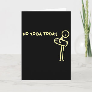 Keine Yoga Heute Minimalist Mat Design Karte