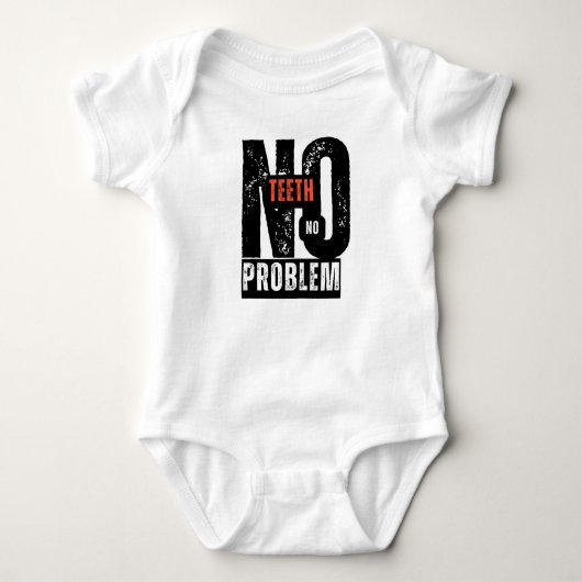 Keine Zähne, kein Problem" - Gum It Like a Pro! Baby Strampler (Vorderseite)