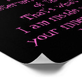 Keine Zaubertränke Poster (Ecke)