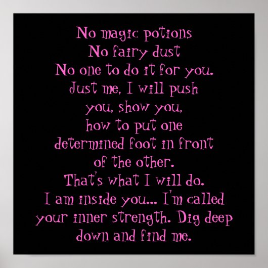 Keine Zaubertränke Poster (Vorne)