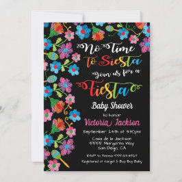 Keine Zeit, um eine mexikanische Fiesta Stickerei  Einladung