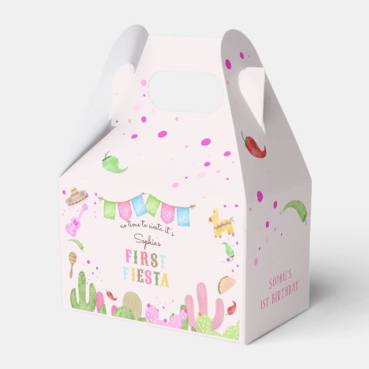 Keine Zeit, um zu siesta fiesta mexican ersten Geb Geschenkschachtel (Rückseite)