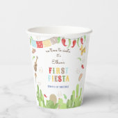 Keine Zeit, um zu siesta fiesta mexican ersten Geb Pappbecher (Rückseite)