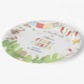 Keine Zeit, um zu siesta fiesta mexican ersten Geb Pappteller (Schrägansicht)