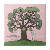 Keine Zeit wie die Gegenwart Fliese (Vorderseite)