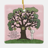 Keine Zeit wie die Gegenwart Keramikornament (Vorderseite)