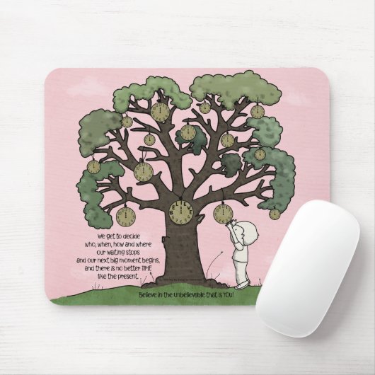 Keine Zeit wie die Gegenwart Mousepad (Mit Mouse)