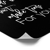 keine Zeit zu nehmen, damit die Leute Zeit für dic Poster (Ecke)