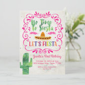 Keine Zeit zum Siesta, ließ uns Einladung (Stehend Vorderseite)