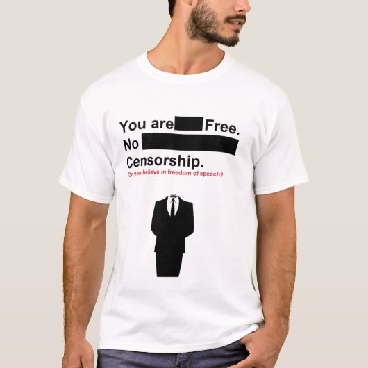 keine Zensur T-Shirt (Vorderseite)