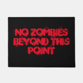 keine Zombien jenseits dieses Punktes Fußmatte (Vorderseite)