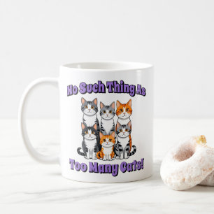 Keine zu vielen Katzen! Kaffeetasse