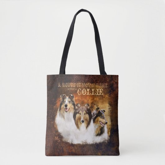 Keine Zuhause mit Collie, Portrait & Scene, Land - Tasche (Vorderseite)