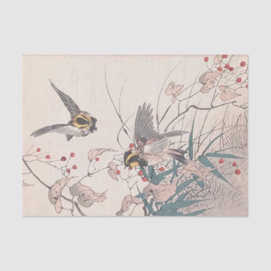 Keinen Kachō Gafu, Pl.27, von Imao Keinen Seidenpapier (Vorderseite)