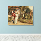 Keiner außer die Tapferen verdienen die Messe." Leinwanddruck (Insitu (Holzboden))