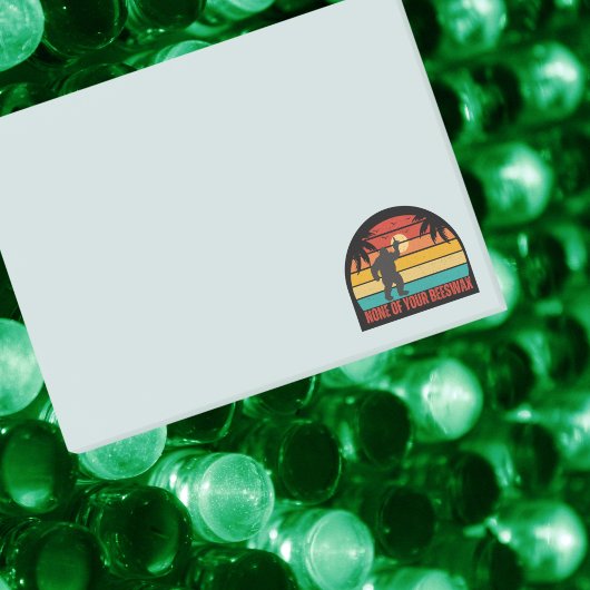 Keiner deiner Bärenwachs-Bigfoot-Mittelfinger Post-it Klebezettel