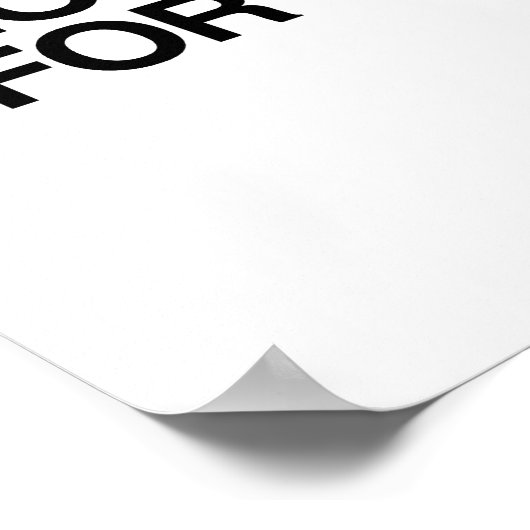 KEINER GOT DIE ZEIT DAFÜR POSTER (Ecke)