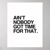 KEINER GOT DIE ZEIT DAFÜR POSTER (Vorne)