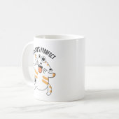 Keiner ist für Funny Cat Pun Kaffeetasse (Vorderseite Links)