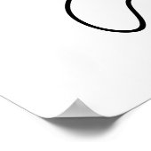 Keiner ist für Funny Cat Pun Poster (Ecke)