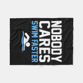 Keiner kümmert sich darum, schneller schwimmen zu fleecedecke (Vorderseite (Horizontal))