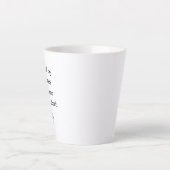 Keiner meiner Koffer hat je links.." Latte Tasse (Vorderseite)