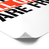 Keiner von uns ist frei, bis wir alle frei sind poster (Ecke)