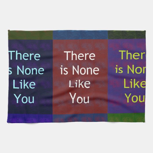 Keiner wie du handtuch (Horizontal)