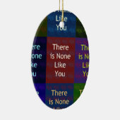 Keiner wie du keramik ornament (Rechts)