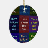 Keiner wie du keramikornament (Rechts)