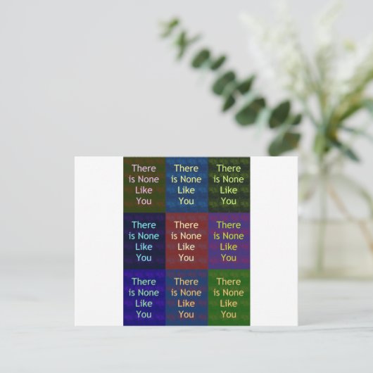 Keiner wie du postkarte (Stehend Vorderseite)