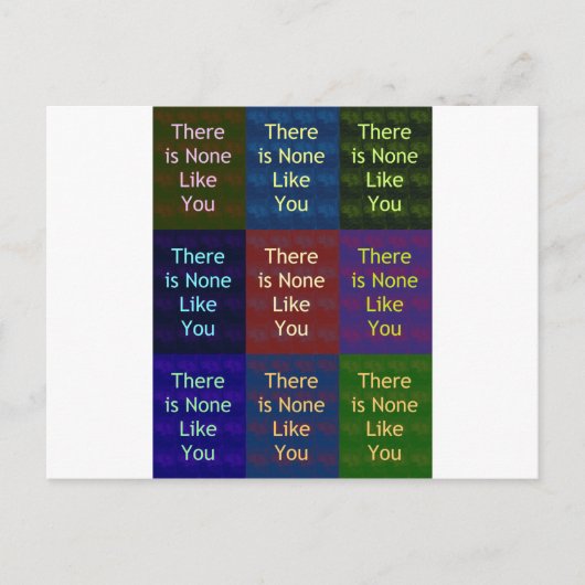 Keiner wie du postkarte (Vorderseite)