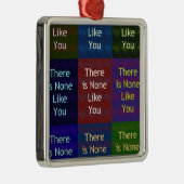 Keiner wie du silbernes ornament (Rechts)