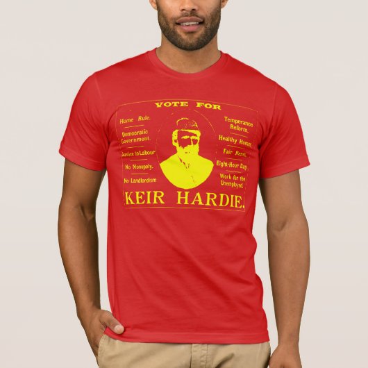 KEIR HARDIE ARBEITSParty T-Shirt (Vorderseite)