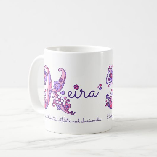 Keira Mädchen nennen die Bedeutung der Kaffeetasse (Vorderseite Links)