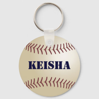 Keisha Baseball Keychain von 369MyName Schlüsselanhänger