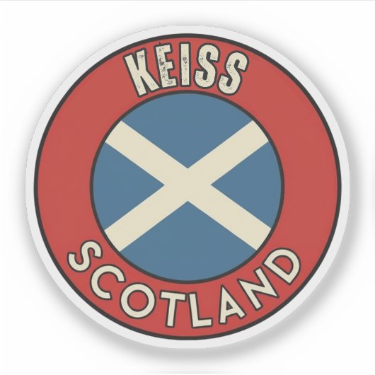 Keiss, Schottland Aufkleber (Vorderseite)