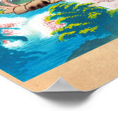 Keisui Pagoda im Frühling in japanischer orientali Poster (Ecke)