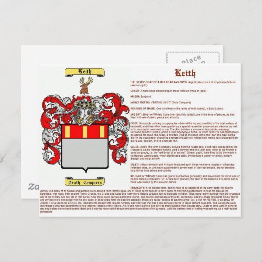 Keith (Bedeutung) Postkarte (Vorne/Hinten)