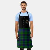 Keith Clan Abzeichen & Tartan Kilt Schürze (Getragen)