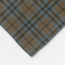 Keith Clan Brown and Blue Reproduction Tartan Fleecedecke