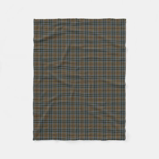 Keith Clan Brown and Blue Reproduction Tartan Fleecedecke (Vorderseite)