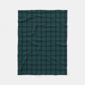 Keith Clan Dark Blue und Green Modern Tartan Fleecedecke (Vorderseite)